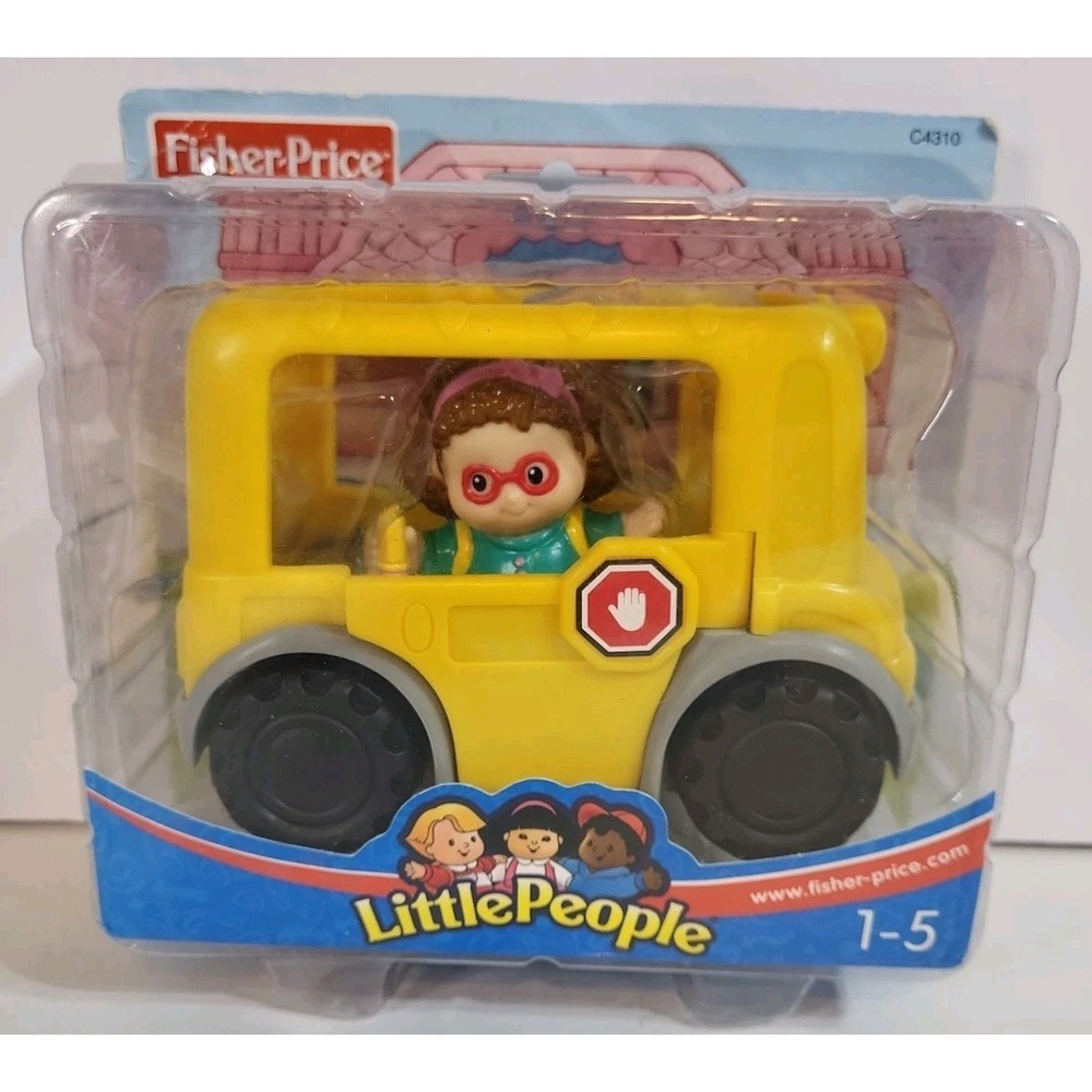 Vintage Fisher-Price LittlePeople Yellow School Bus C4310 Sealed Maggie